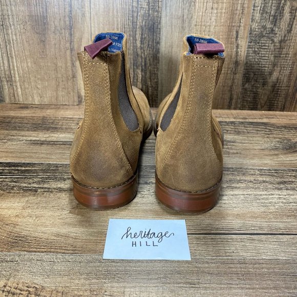 Johnson & Murphy Mens Danby Plain Toe Suede Chelsea Boots- Mens Size 9M - Picture 4 of 9
